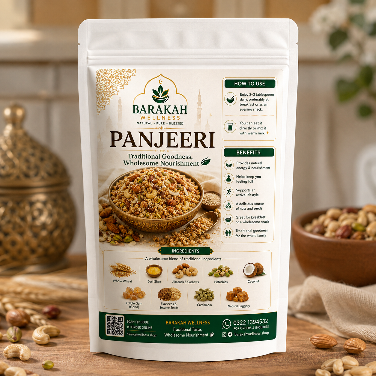 Barakah Wellness Talbina + Panjeeri Taste Every Bite ❤️