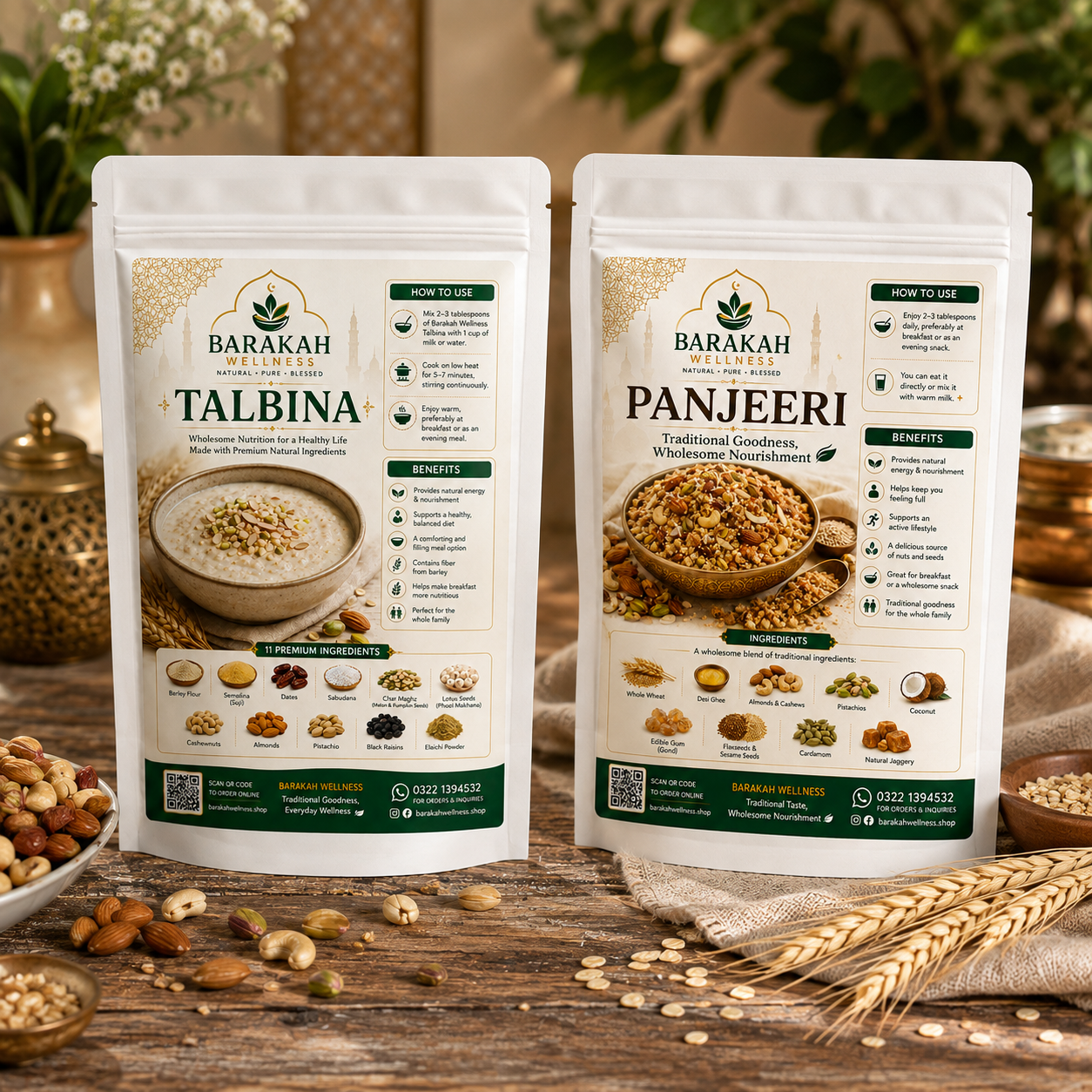 Barakah Wellness Talbina + Panjeeri Taste Every Bite ❤️